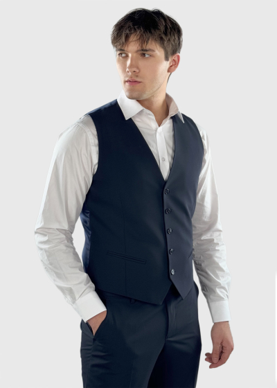 Duman dark blue mens classic vest