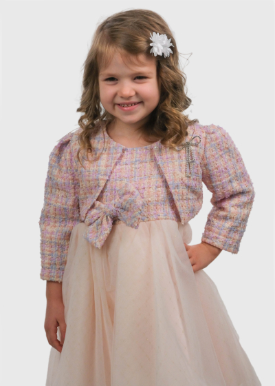 Kevser rozā kleita ar žaketi 