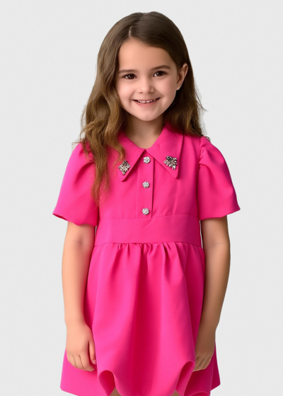 Kia розовое короткое платье 