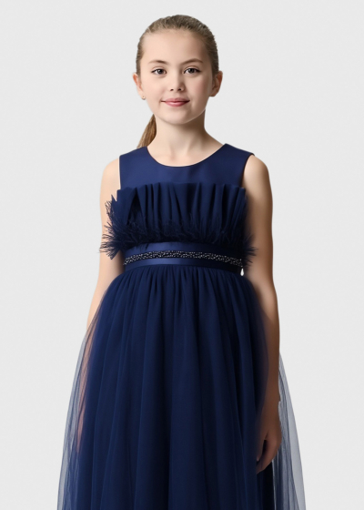 Kisha dark blue dress