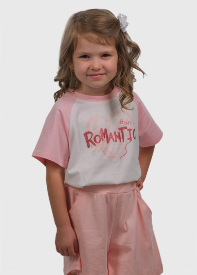 Kerena pink suit with sign