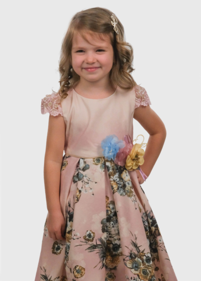 Kalia pink dress in print