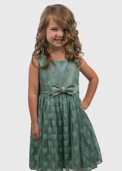 Kaidi piparmētru kleita ar banti 