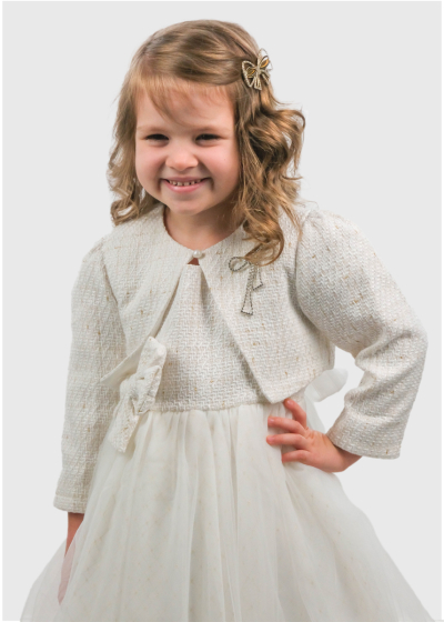 Kevser white dress with blazer