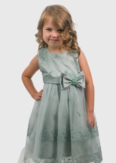 Kaja mint dress with bow