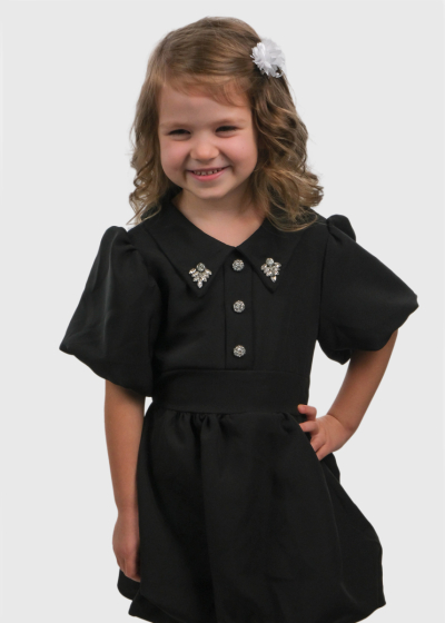 Kia black short dress