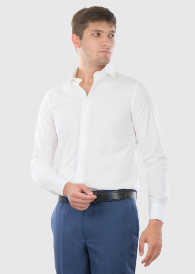 Ernesto Slim Fit white men's shirt
