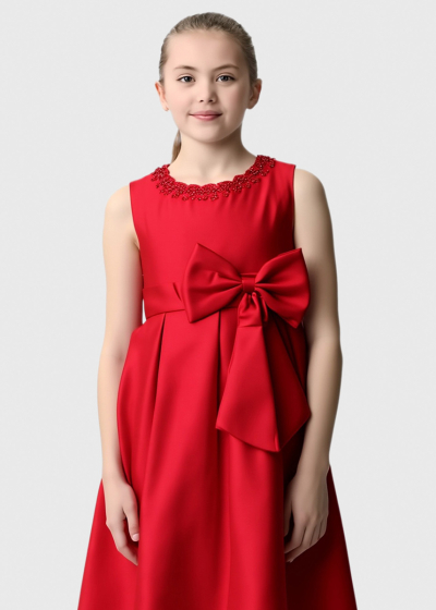 Katina red zipped dress
