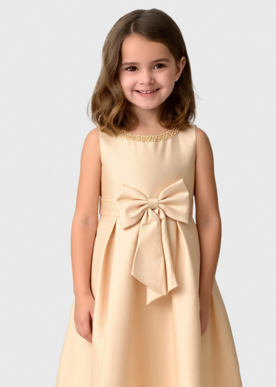 Katina gold zipped dress