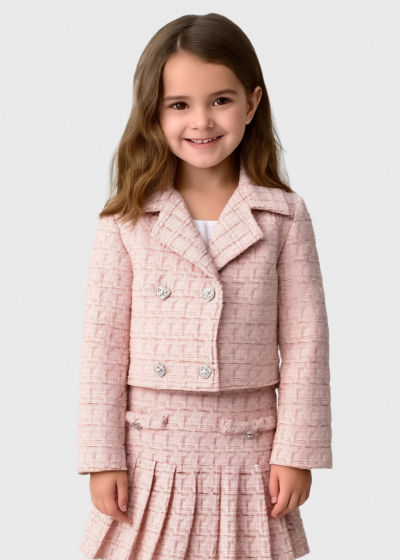 Luana rozā kostīms ar svārku