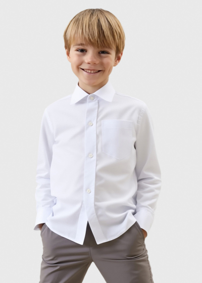 Wieslaw balts krekls ar garām piedurknēm