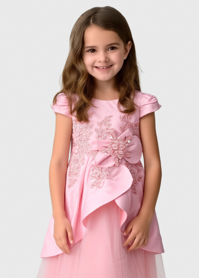 Tristessa rozā kleita ar rāvējslēdzēju