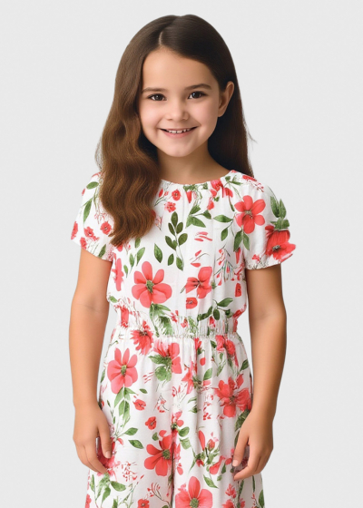 Zeynel floral printed suit 