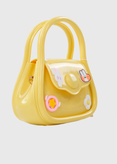 Zeynep yellow fold over bag 