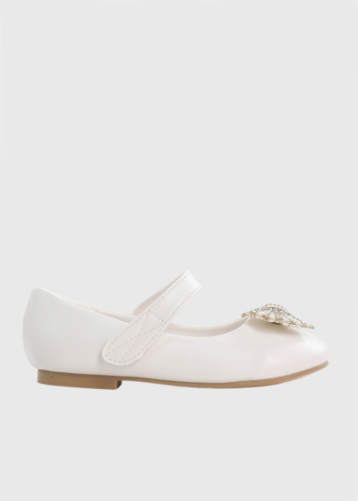 Zelmira white shoes with bow