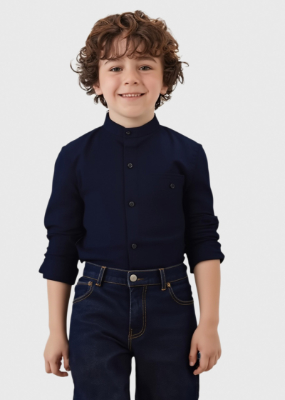 Ban dark blue long sleeve shirt