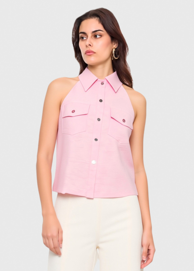 Yana pink off-shoulder vest