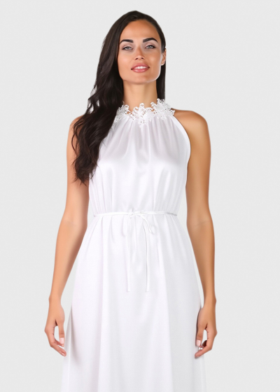 Yulia white long dress