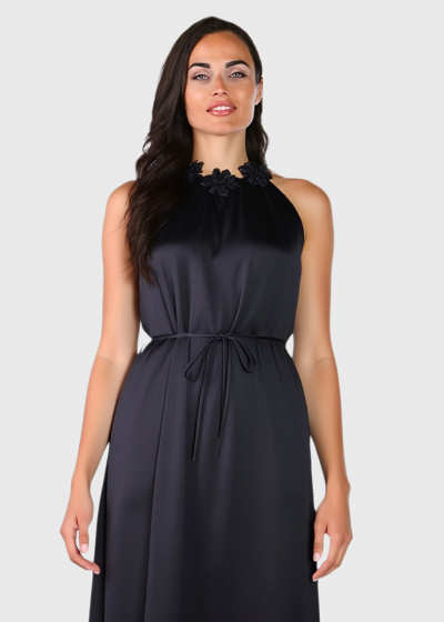 Yulia black long dress