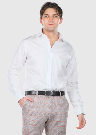 Bertoldo Slim Fit white men's shirt