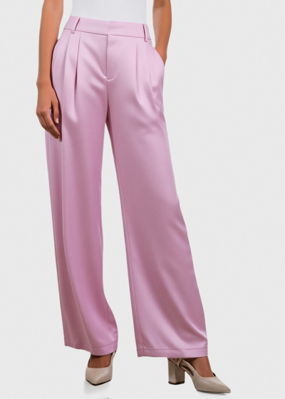 Aigerim pink women's wide leg pants