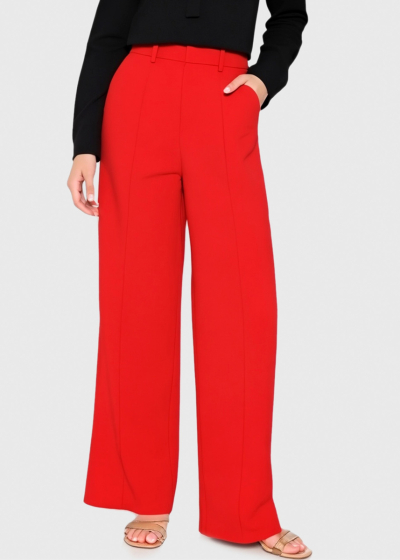 Astara red wide leg pants