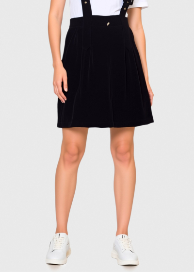 Vera black womens high-rise shorts