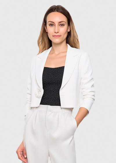 Tea white striped blazer