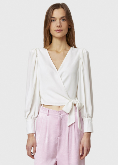 Tatjana белая блузка с длинными рукавами