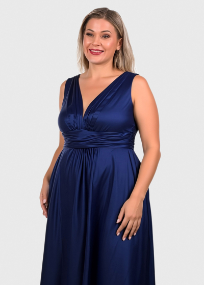 Alisanne синее длинное вечернее платье