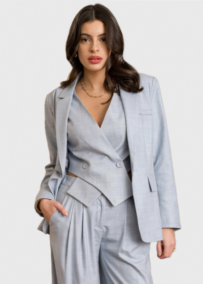 Elysia light blue women's blazer