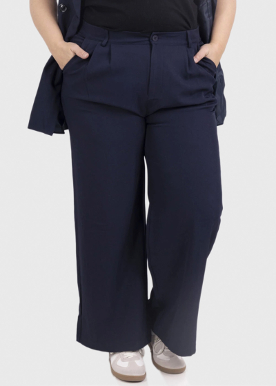 Tefia Plus Size dark blue pants