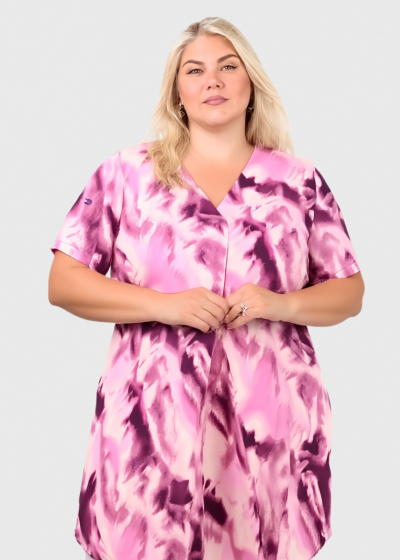 Tamika Plus Size purple blouse