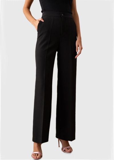 Adel black women's high-rise pants