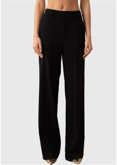 Auriana black women's wide leg pants