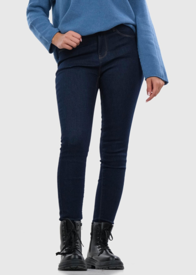 Ornella Skinny Fit темно-синие женские джинсы