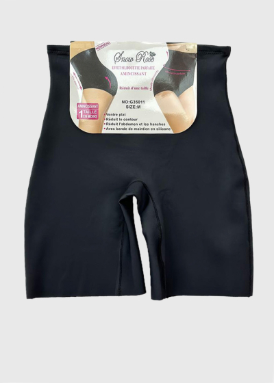 Beatrice black high waist shaping shorts