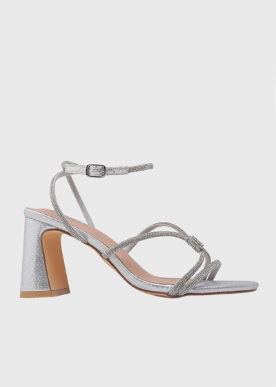 Rossana silver sandals