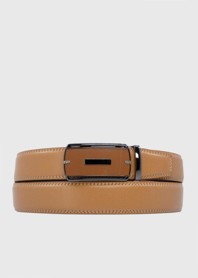 Akif light brown mens belt