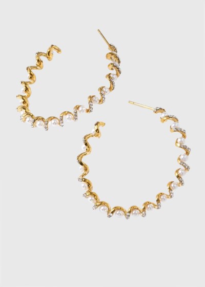 Tehila gold-colored earrings