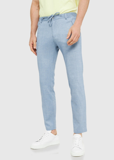 Fiorenzo Slim Fit голубые мужские брюки