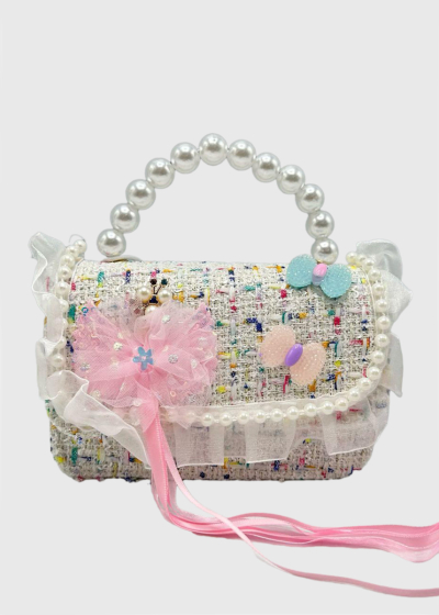 Zeynep white bag with applique