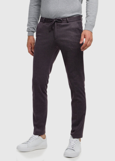 Nicolò Slim Fit dark violet men's pants