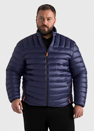 Mauro темно-синяя короткая куртка Большого Размера