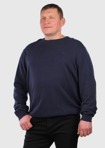 Manuel Plus Size dark blue mens sweater