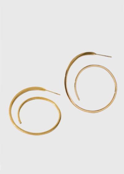 Cheryl  gold-colored earrings
