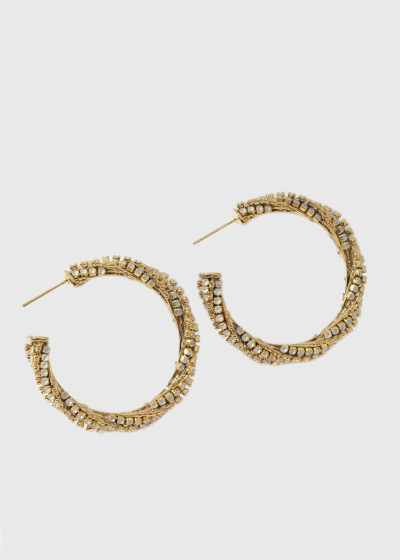 Cornelia gold-colored earrings