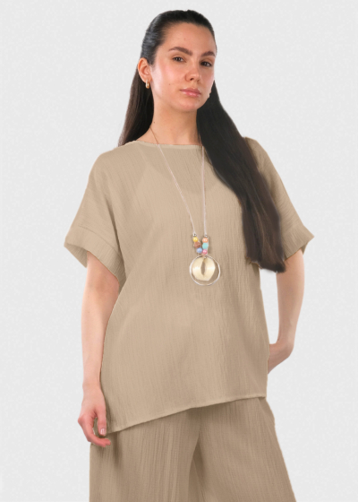 Celia light brown women's suit