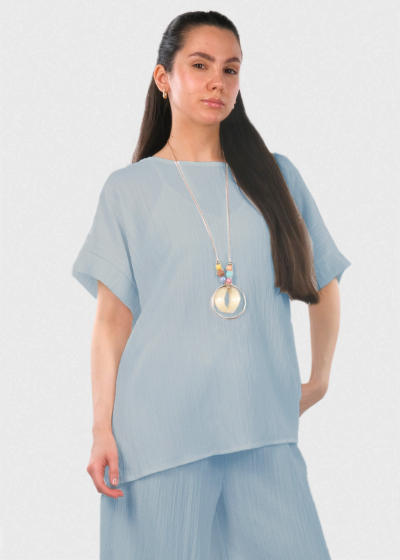 Celia light blue women's suit