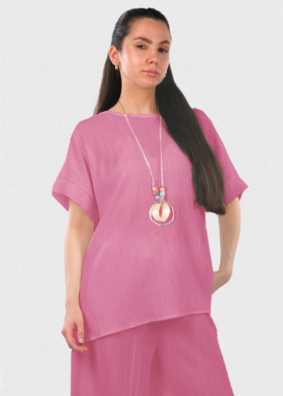 Celia pink women's suit